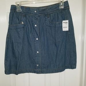 Dark Wash Denim Skirt